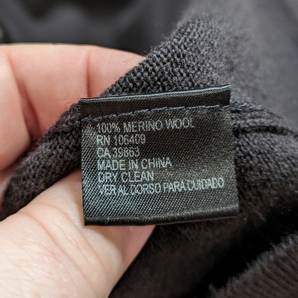 Antonio Melani dark brown/purple 100% wool 3/4 sleeve cowl neck dress S - Picture 7 of 8